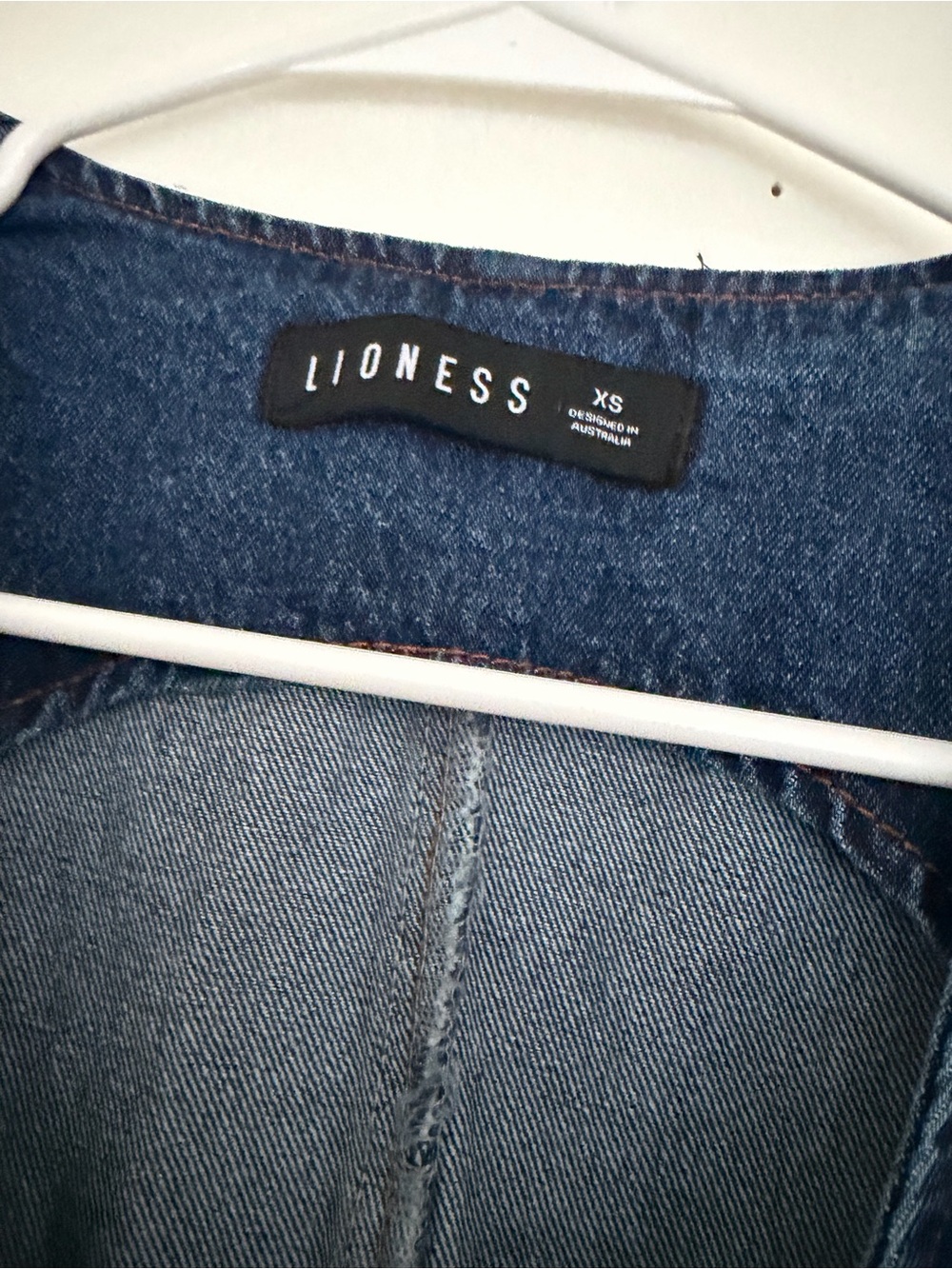 Lioness Dark Blue Double-Breasted Denim Mini Dress - Picture 2 of 5